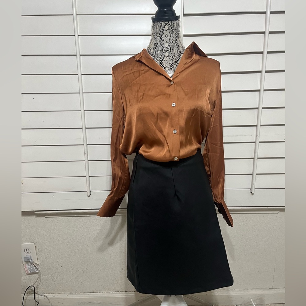 Ava & Viv Black A-Line Skirt - Picture 4 of 5